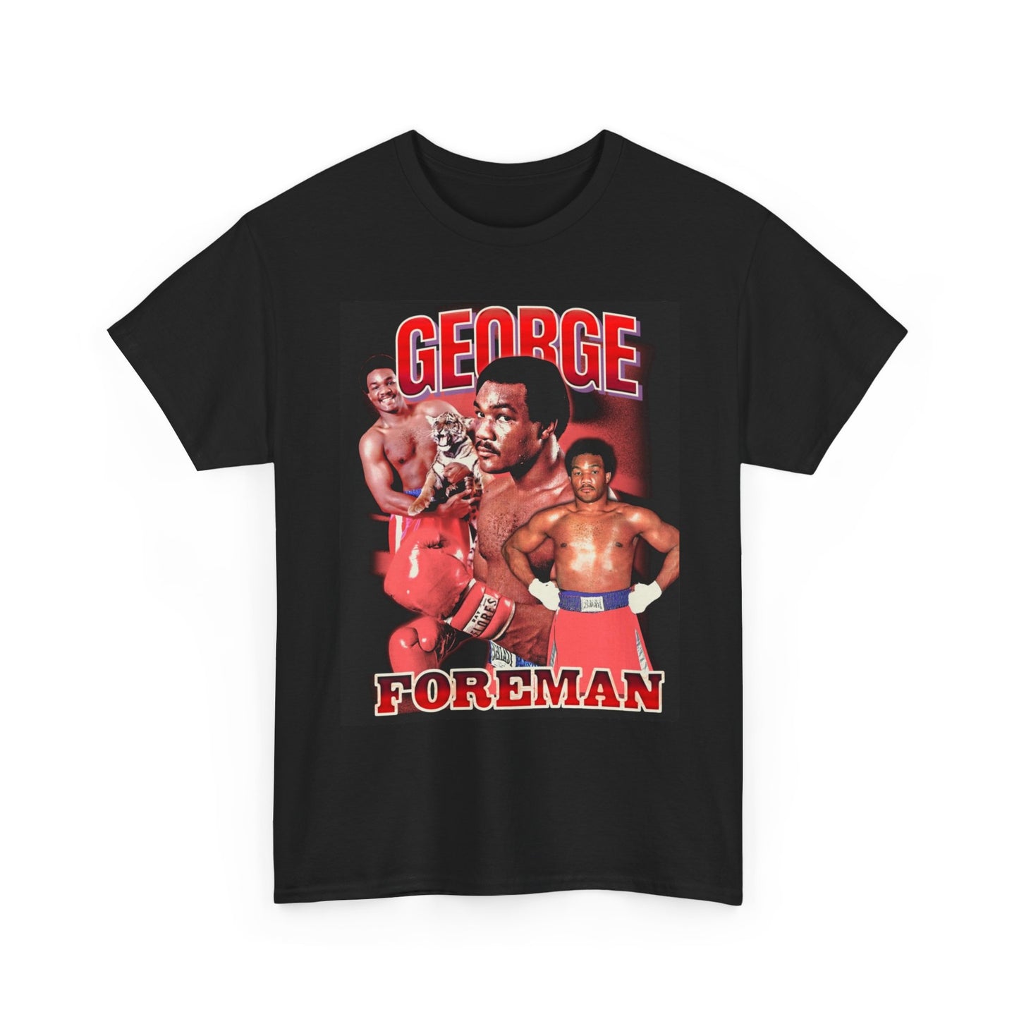 George Foreman Graphic T Shirt Vintage Boxing Retro Unisex Heavy Cotton Tee
