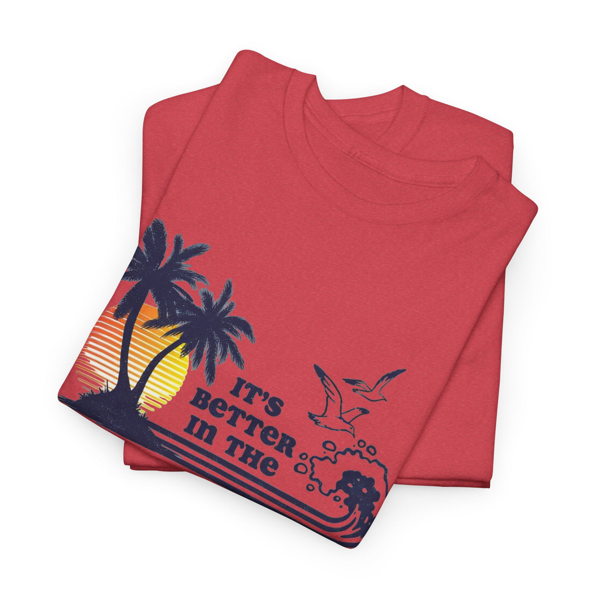 Bahamas Palm Tree Sunset Graphic T-Shirt Men's Graphic Tee