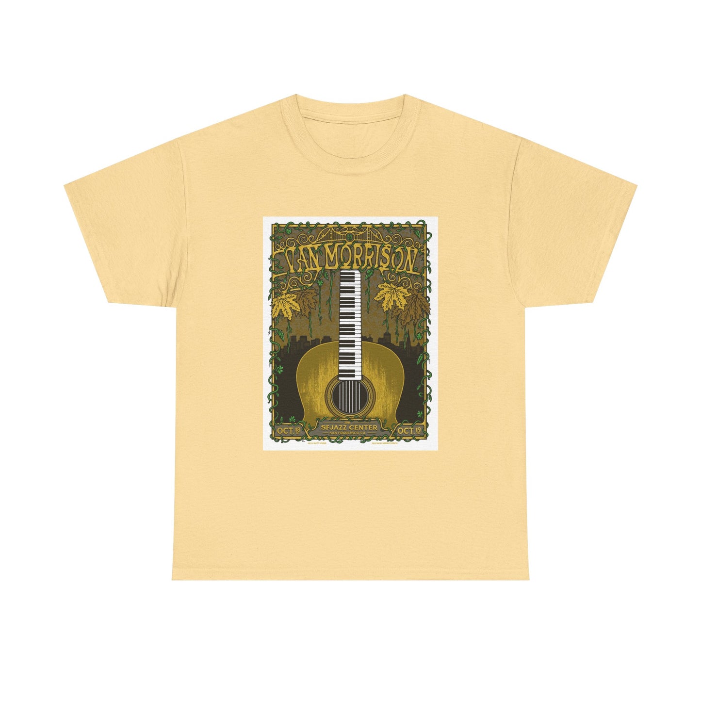 Van Morrison Tshirt Classic Rock Merch Graphic Retro Unisex Heavy Cotton Tee
