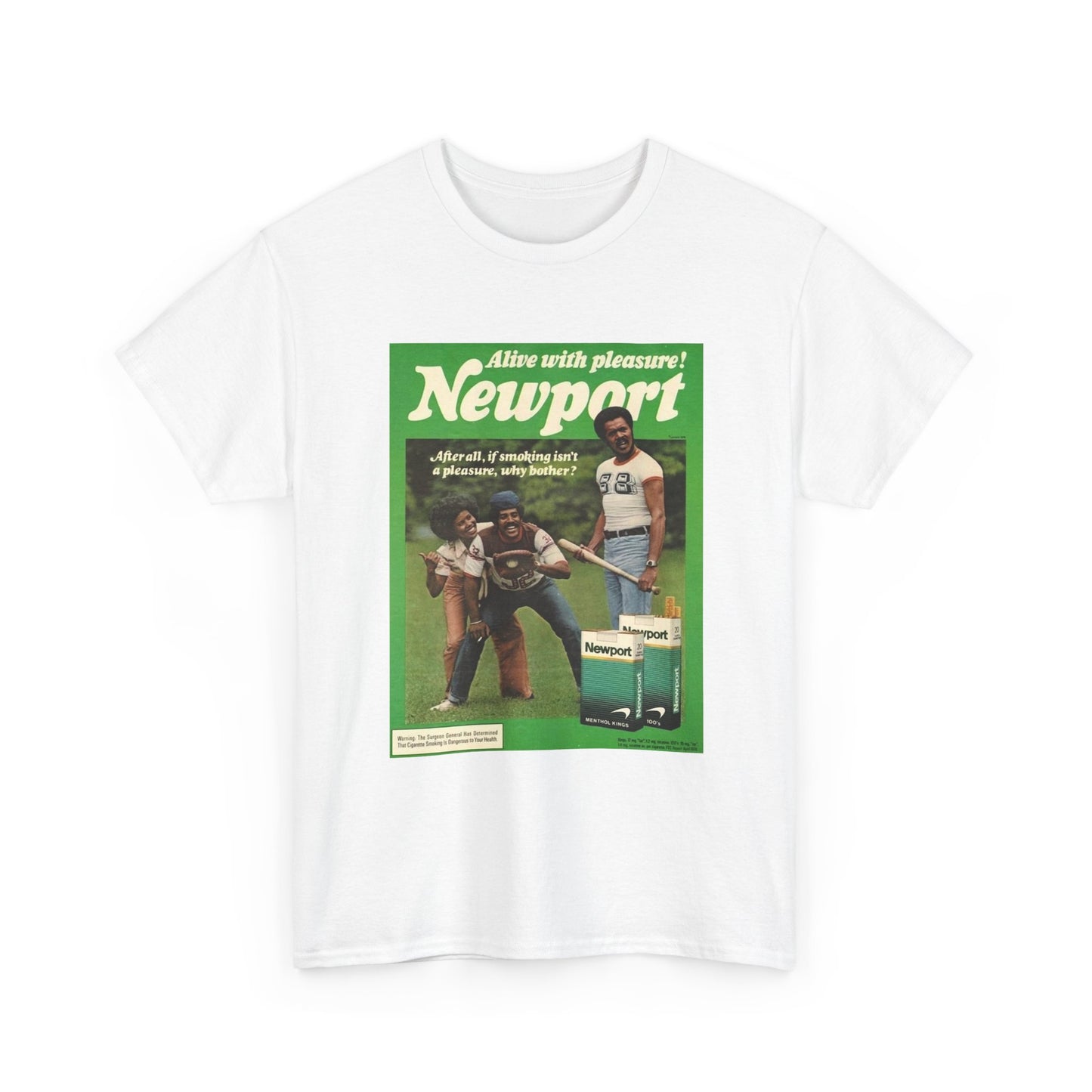 Newport T-shirt vintage cigarette menthol graphic Unisex Heavy Cotton Tee