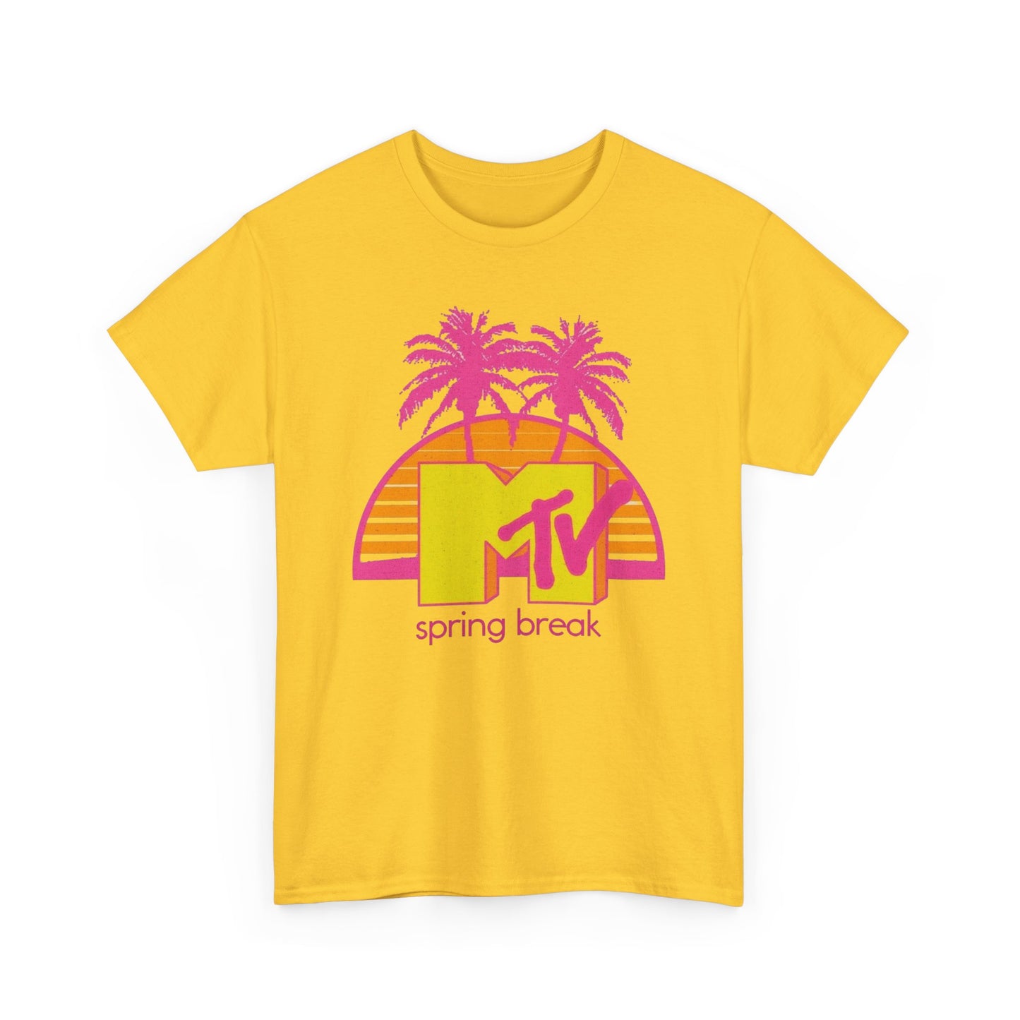 MTV Spring Break Vintage Graphic T Shirt NEW Unisex Heavy Cotton Tee