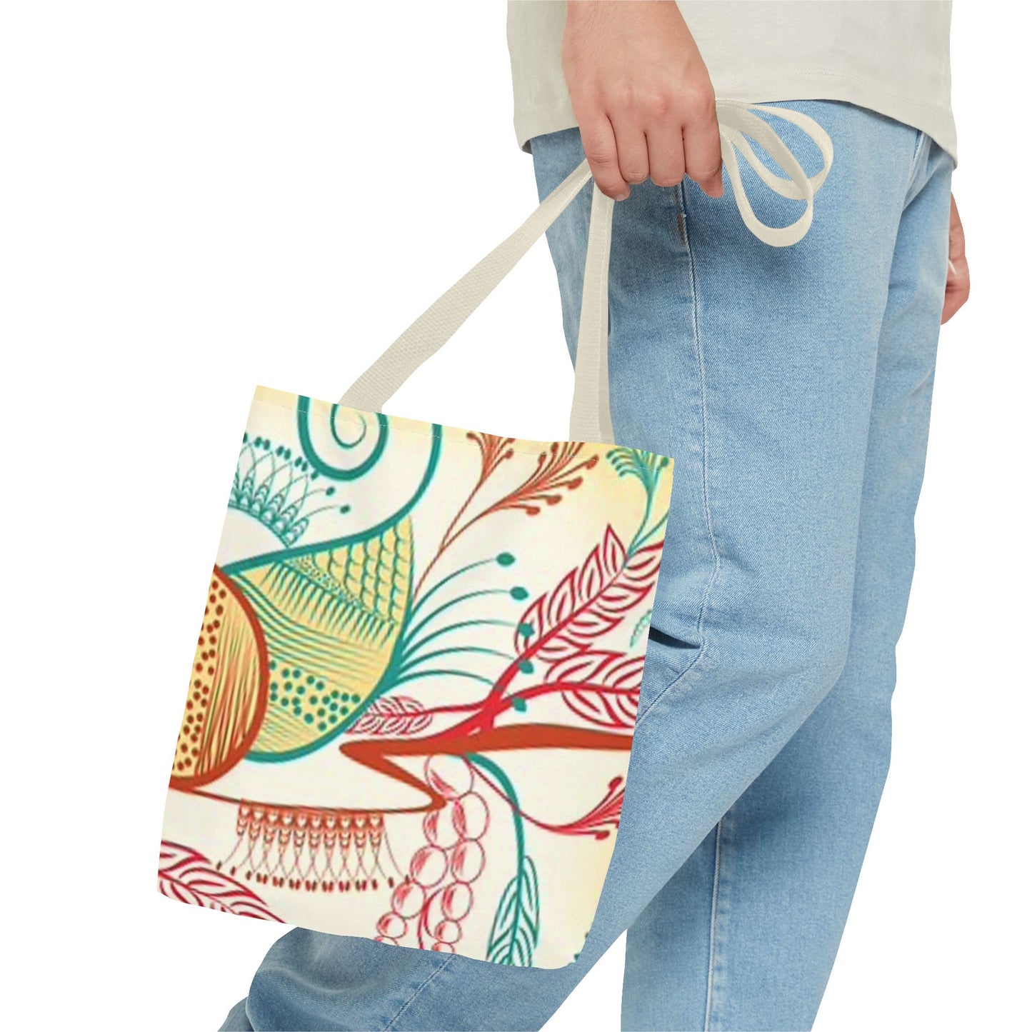 Multi Leaf Graphic Color BRAND NEW MODERN Tote Bag (AOP)