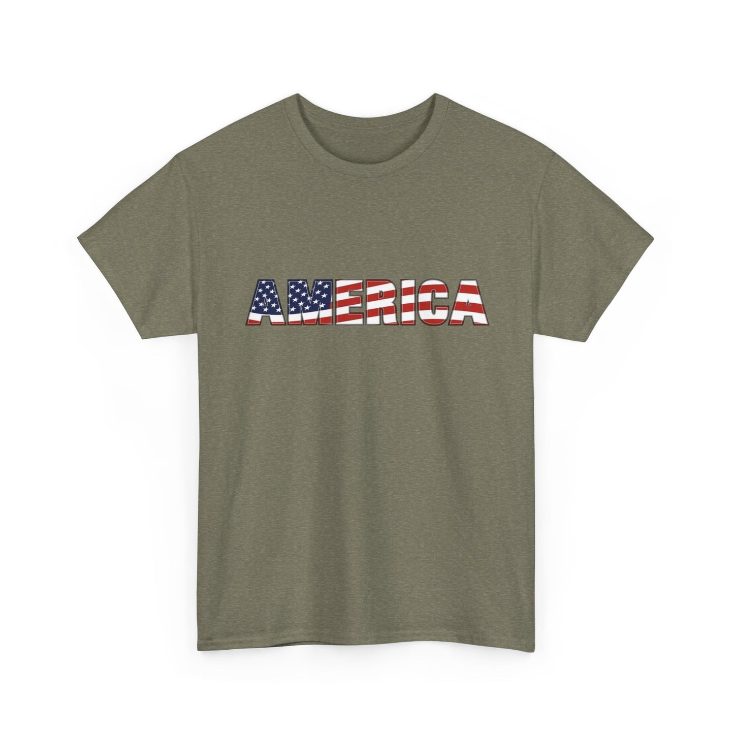 America USA FLAG Multiple COLORS Graphic T Shirt Unisex NEW Heavy Cotton Tee