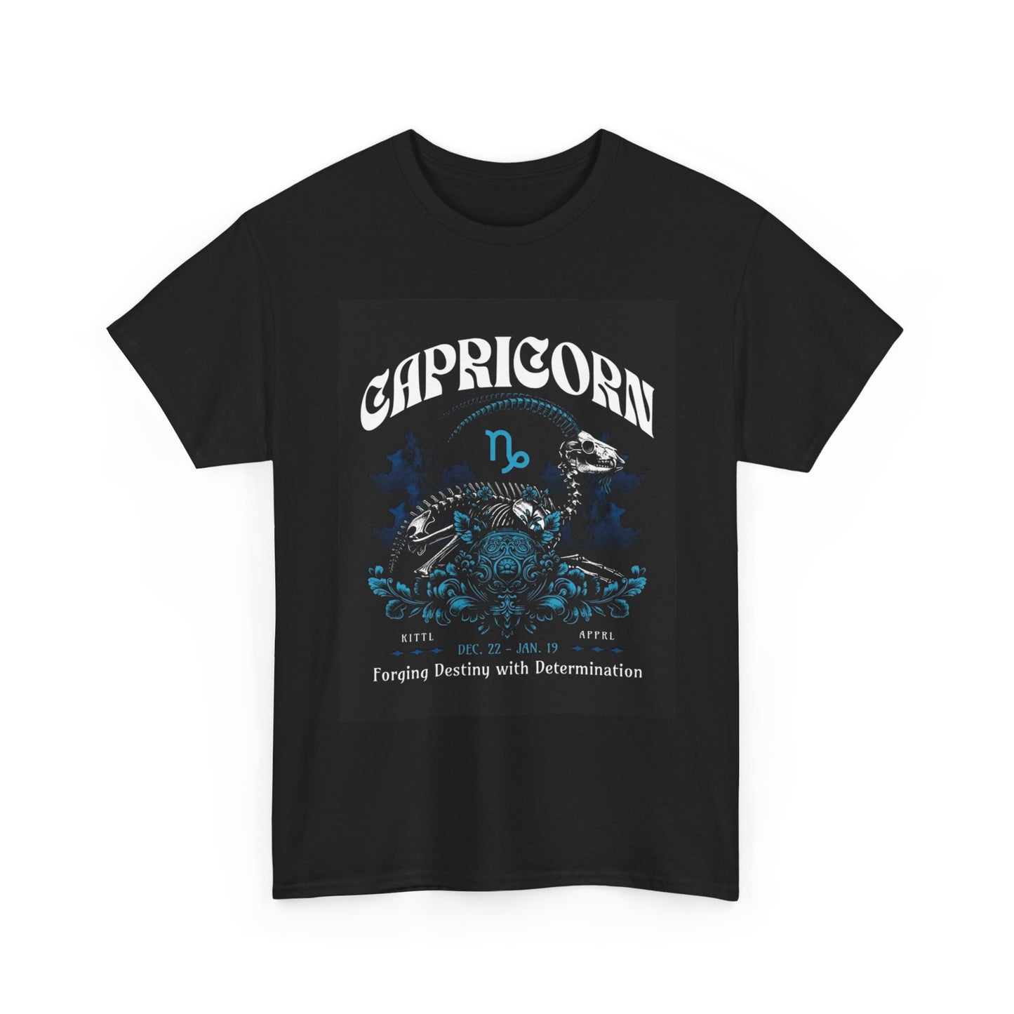Capricorn Zodiac Astrology Sign Graphic T Shirt Unisex Heavy Cotton Tee