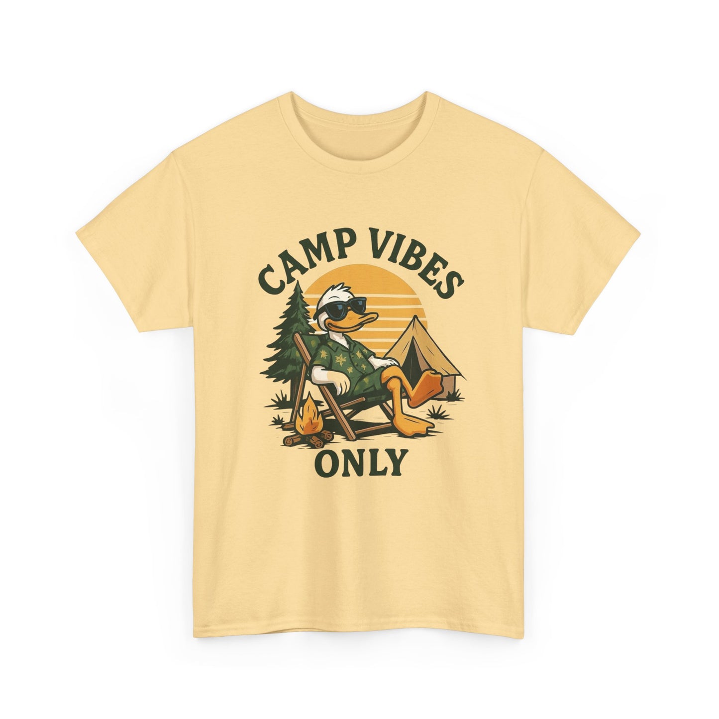 Camping Vibes Only Graphic T Shirt NEW Adult Tee