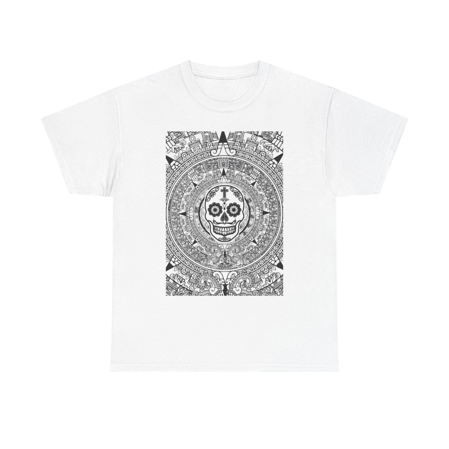Day Of The Dead Graphic T Shirt Retro Art Mexico Vintage SKULL Heavy Cotton