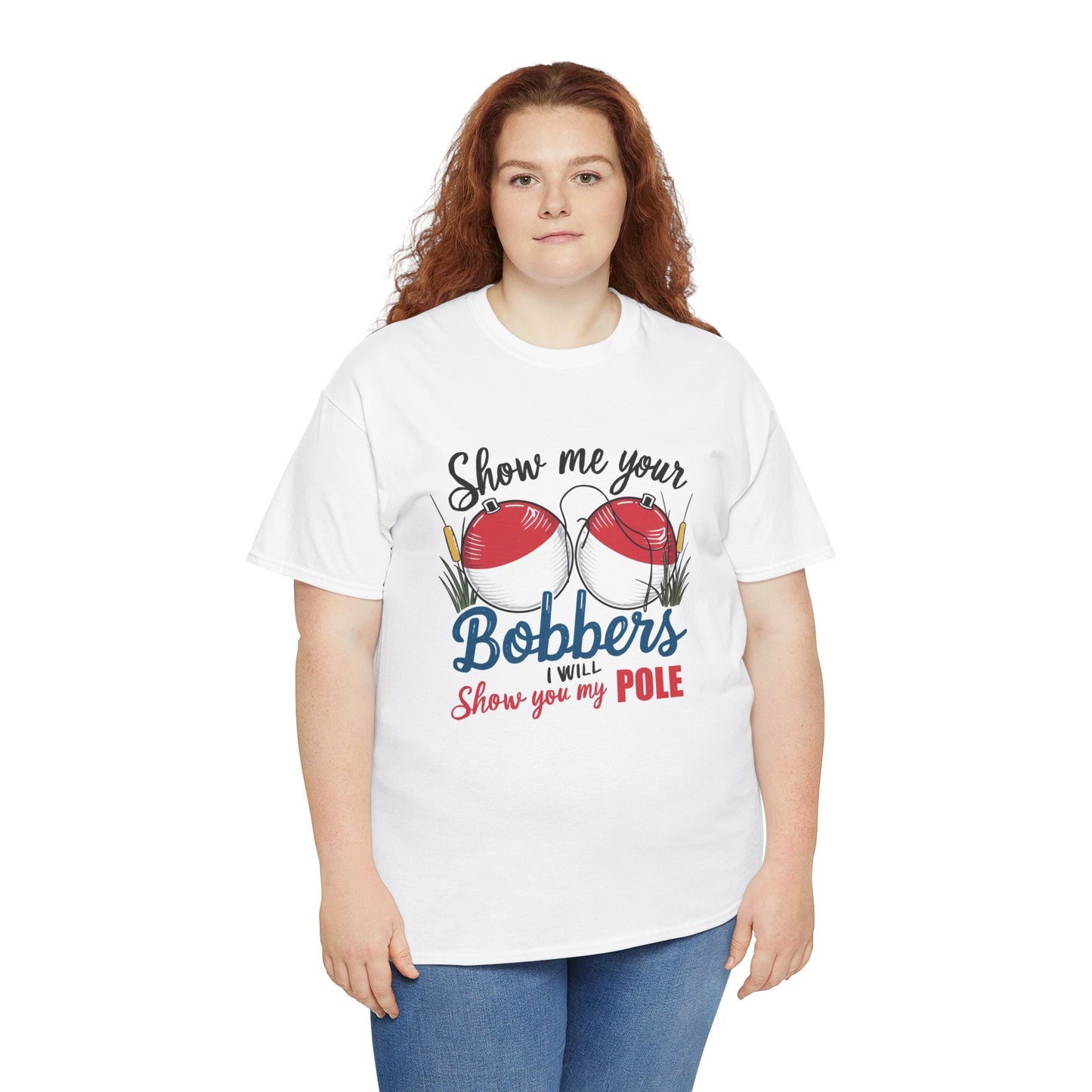 Funny Fishing Sex Jokes Graphic T Shirt Men's Heavy Cotton Tee