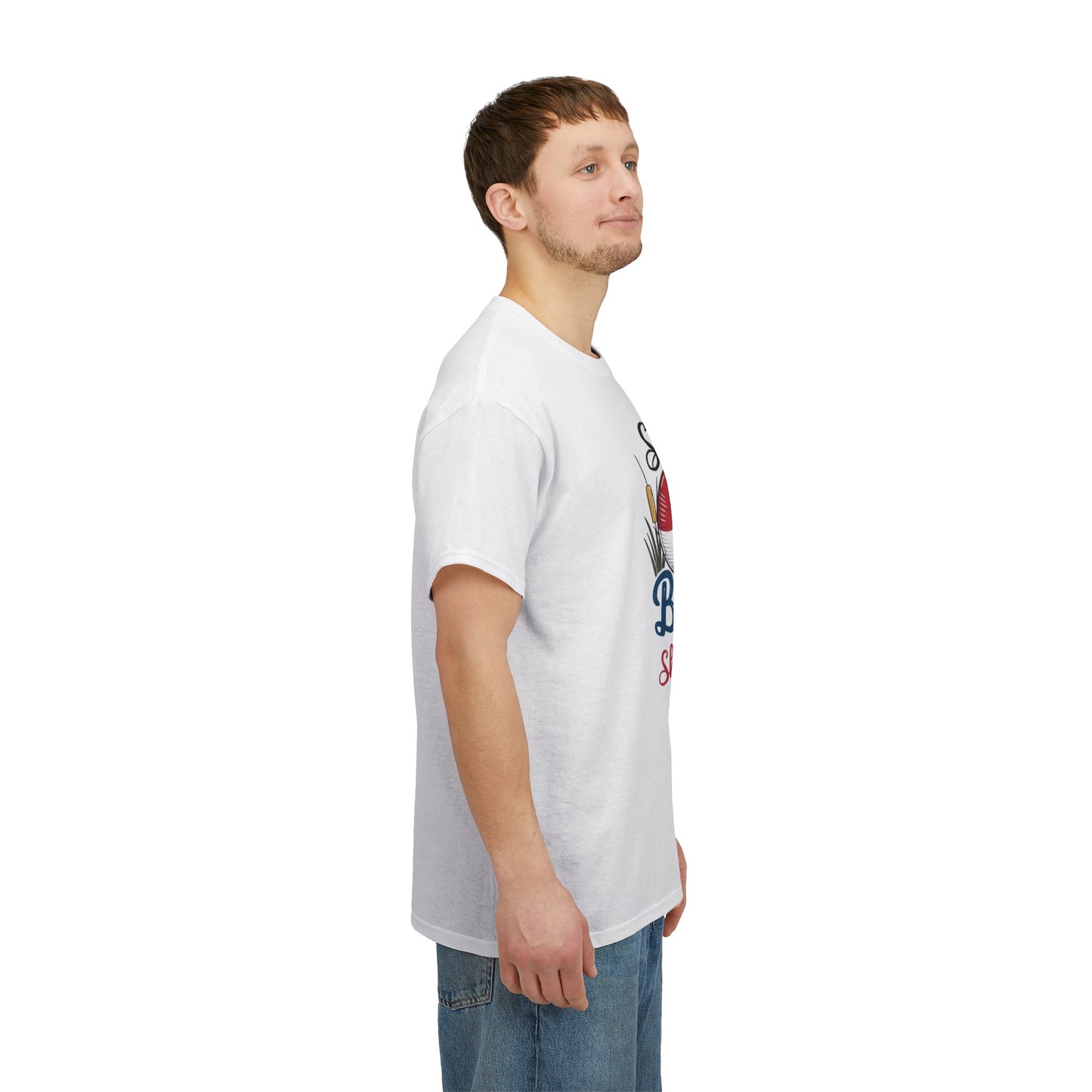 Funny Fishing Sex Jokes Graphic T Shirt Men's Heavy Cotton Tee