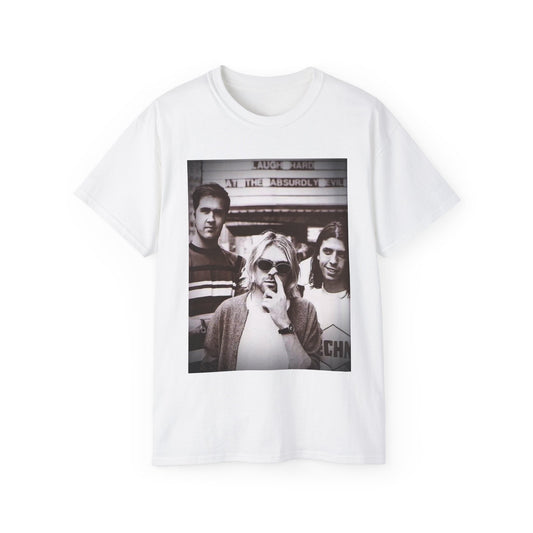 Nirvana Kurt cobain vintage 90s rock grunge Unisex Ultra Cotton Tee