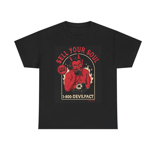 Sell Your Soul Graphic T Shirt NEW Cotton Tee Gift