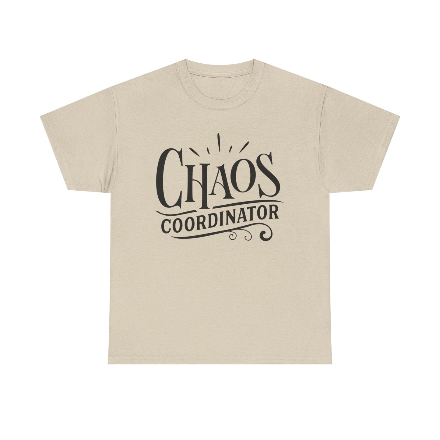 Chaos Coordinator Funny Graphic T Shirt Unisex Heavy Cotton Tee