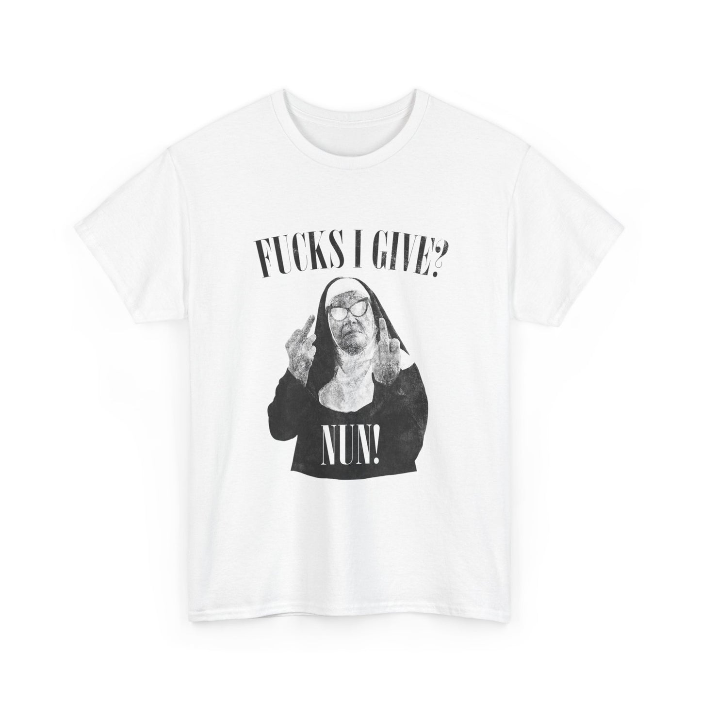 No F's I Give None Funny Jokes Graphic T Shirt Unisex Heavy Cotton Tee