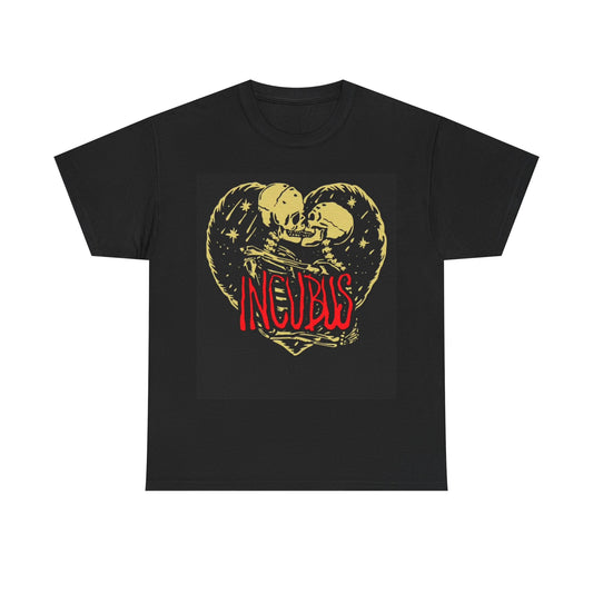 Incubus T-shirt vintage skeleton heart rock punk band Unisex Heavy Cotton Tee