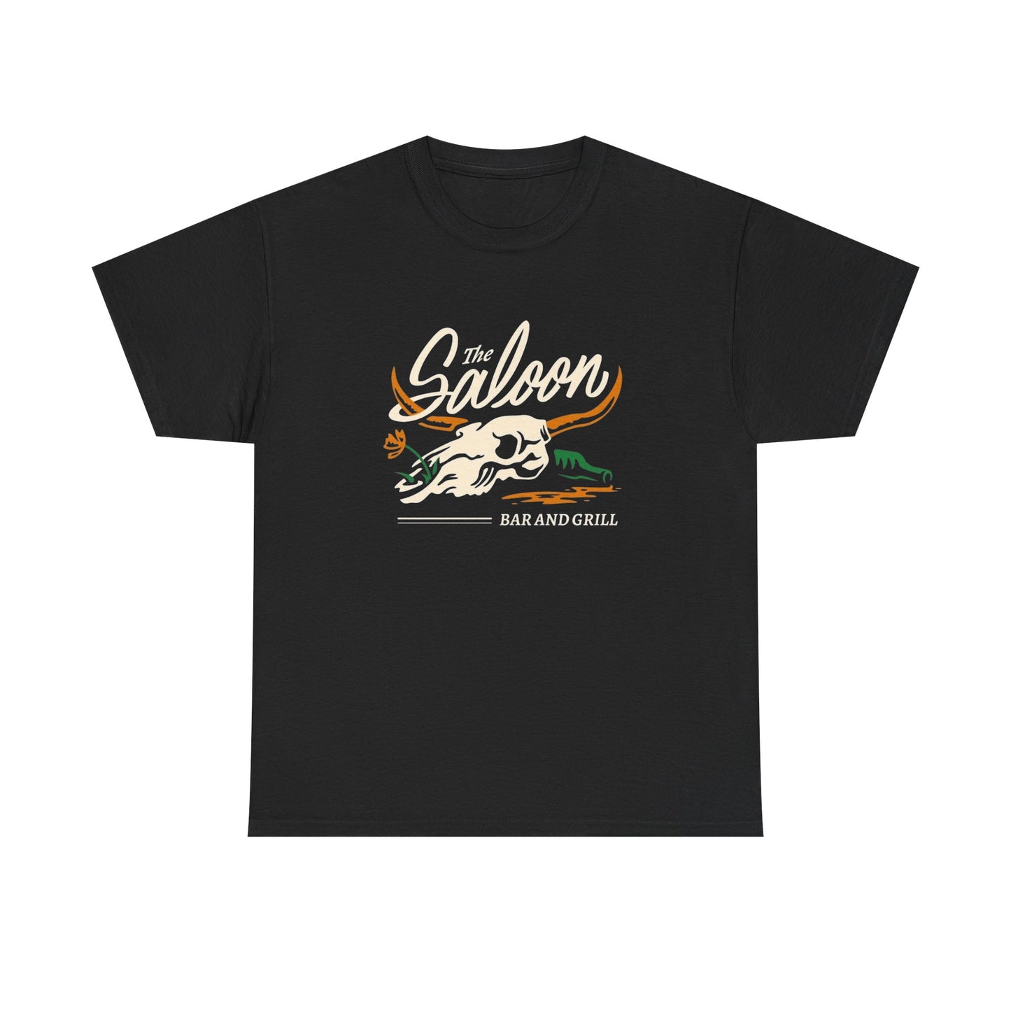 The Saloon Bar And Grill Graphic T Shirt Unisex Heavy Cotton Tee New Gift