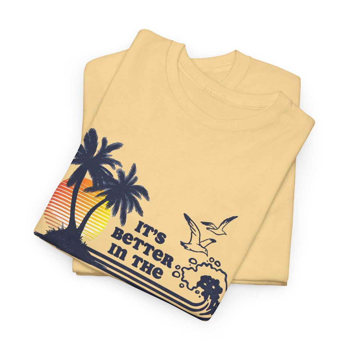 Bahamas Palm Tree Sunset Graphic T-Shirt Men's Graphic Tee
