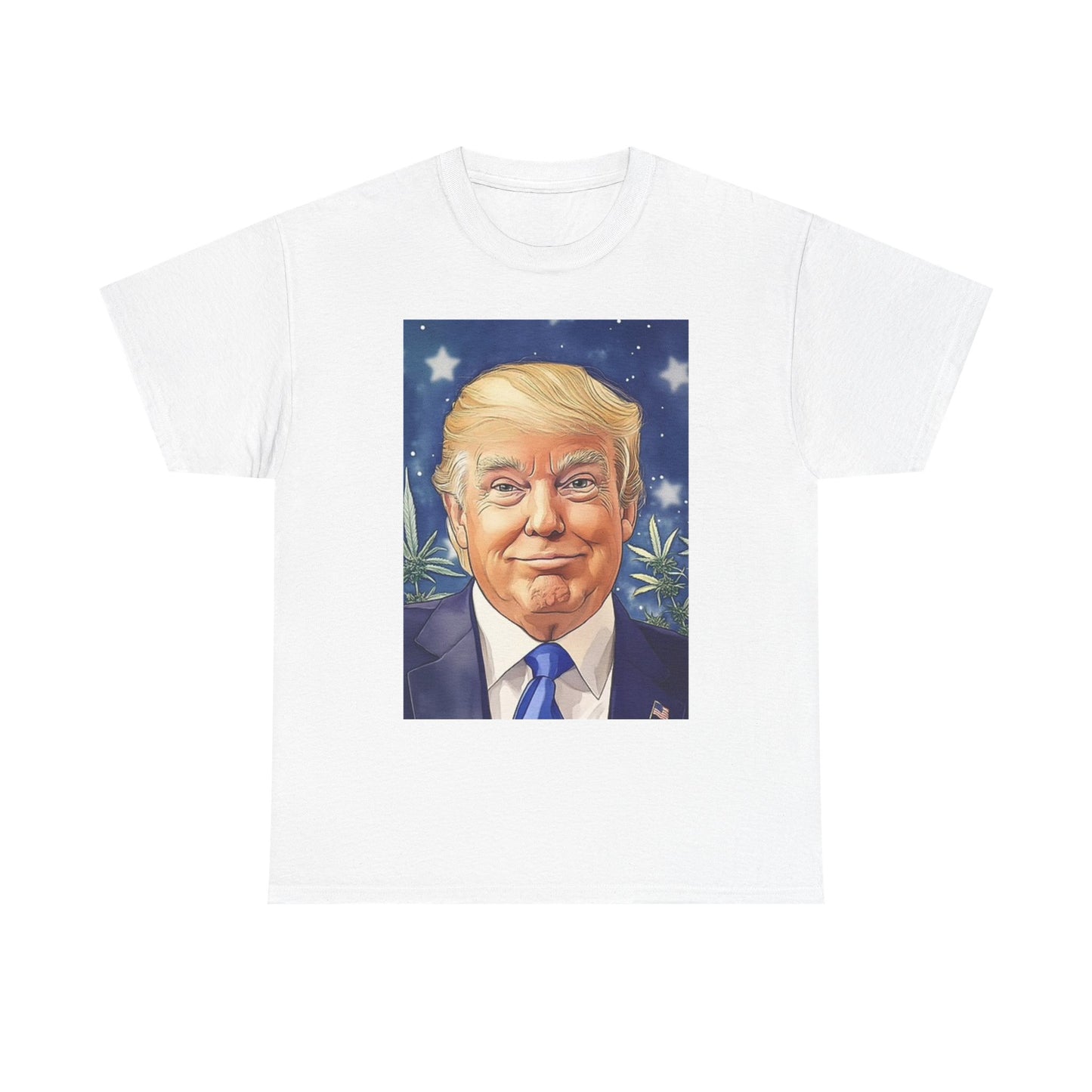 Trump Weed And Hemp Graphic T Shirt Unisex Heavy Cotton Tee