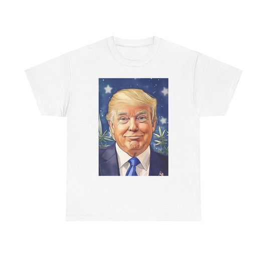 Trump Weed And Hemp Graphic T Shirt Unisex Heavy Cotton Tee