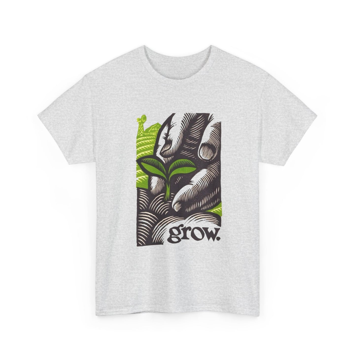 Green Thumb Farmers Grow T-Shirt NEW Gift Unisex Heavy Cotton Tee
