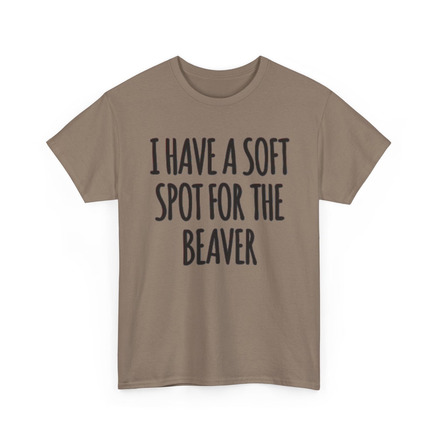 Soft Spot For The Beaver T Shirt Funny Sex Graphic Jokes Unisex Heavy Cotton Tee