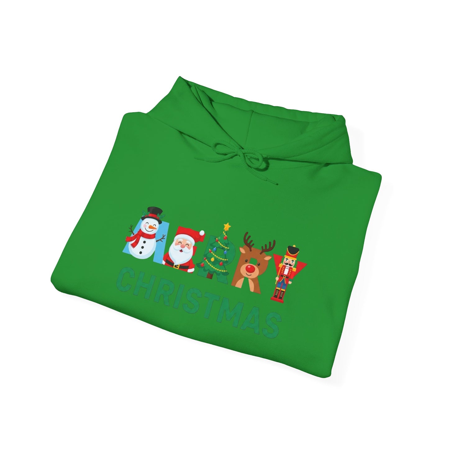 Merry Christmas Ornaments Graphic Hoodie Unisex Heavy Blend™ Hooded Sweatshirt