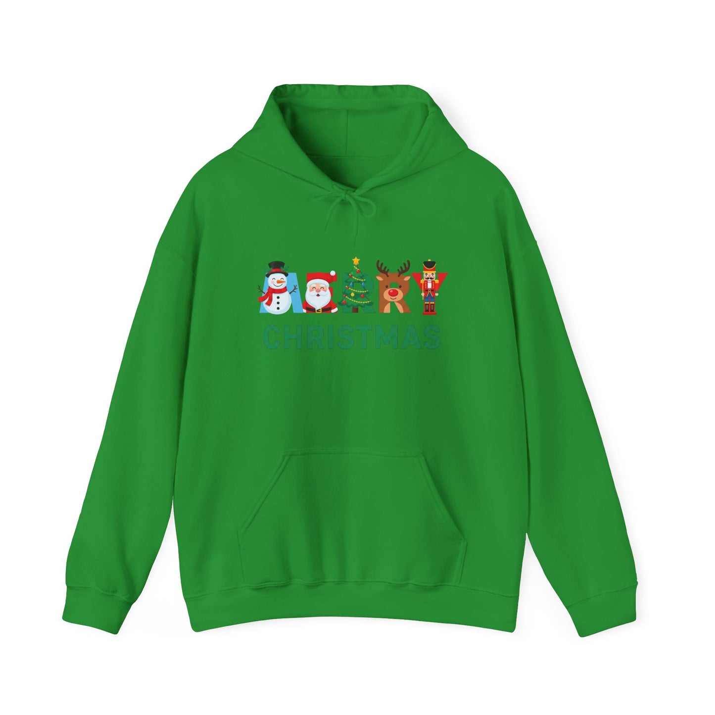 Merry Christmas Ornaments Graphic Hoodie Unisex Heavy Blend™ Hooded Sweatshirt