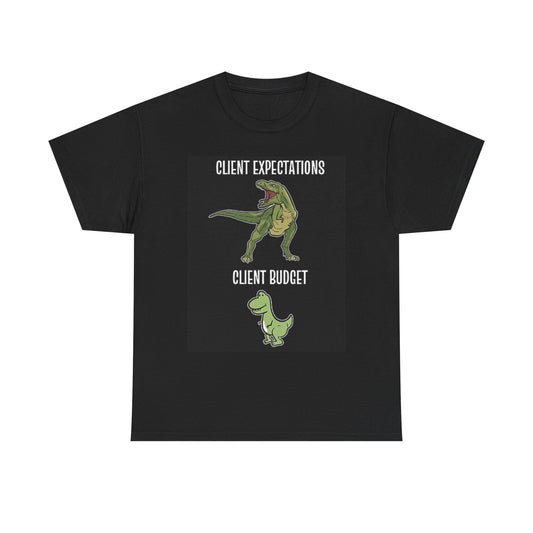 Graphic Designer Graphic T Shirt Funny Dinosaur Unisex Heavy Cotton Tee