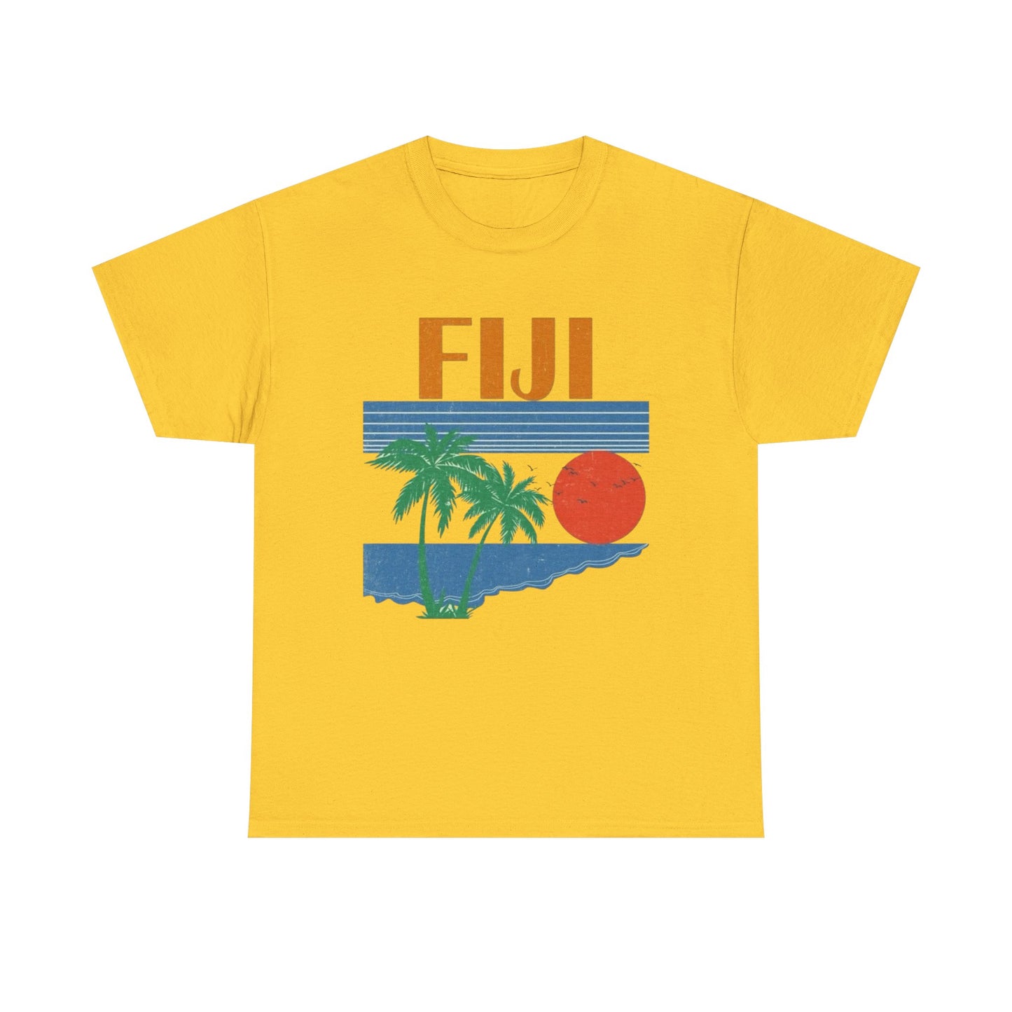 Fiji Vintage Graphic T Shirt NEW Adult Unisex Heavy Cotton Tee