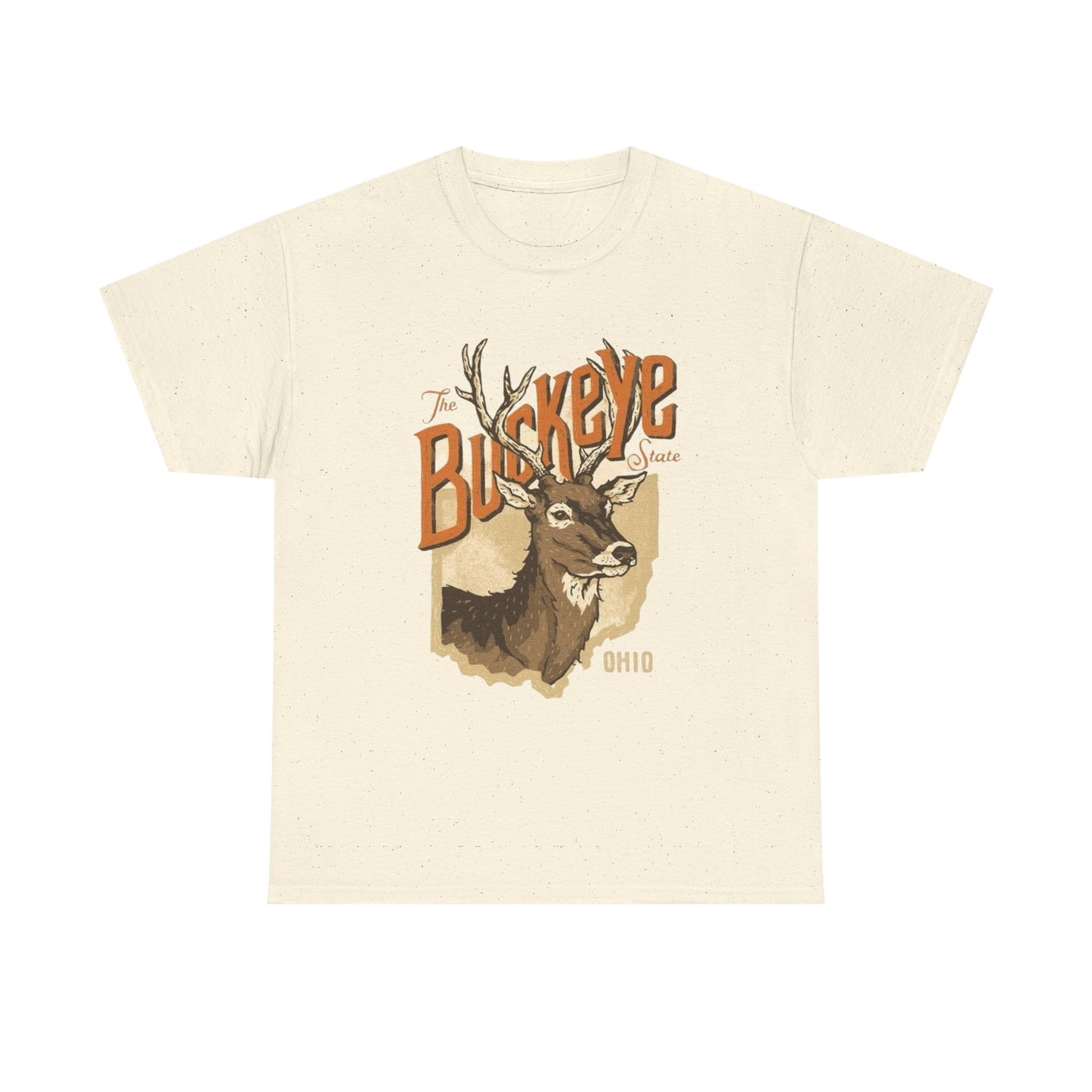 Ohio The Buckeye State Graphic T Shirt Unisex Heavy Cotton Tee