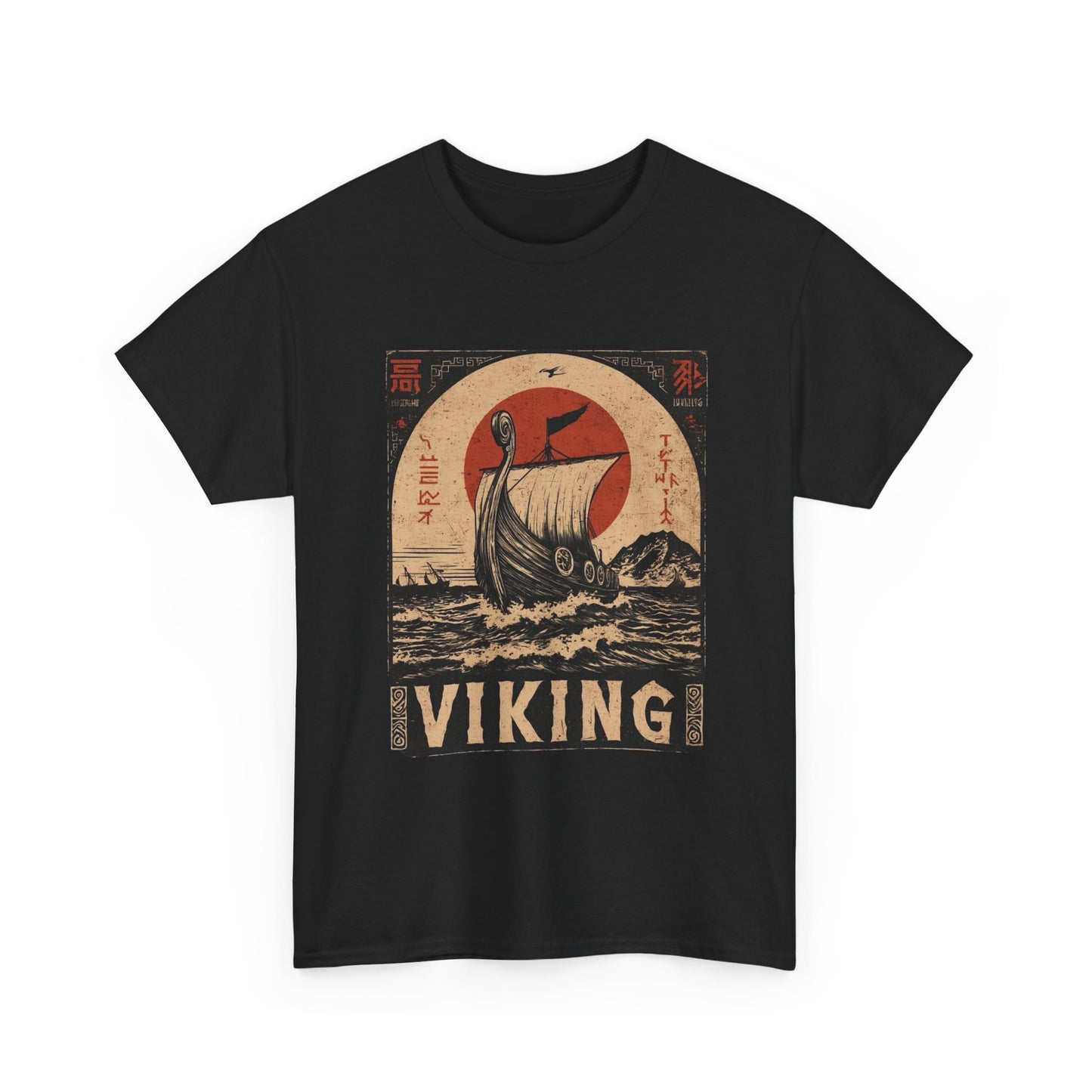 Viking Ship Graphic T Shirt NEW ADULT TEE VINTAGE