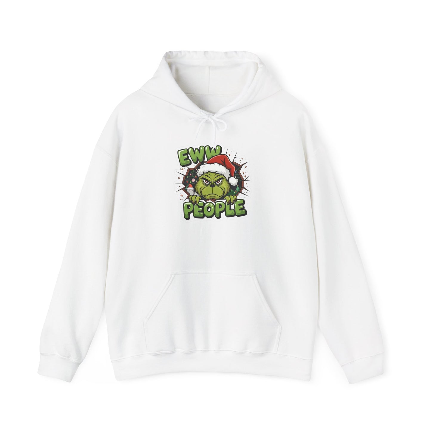 Eww People Grinch Christmas Graphic Hoodie Unisex Heavy Blend™ Hooded Sweatshirt