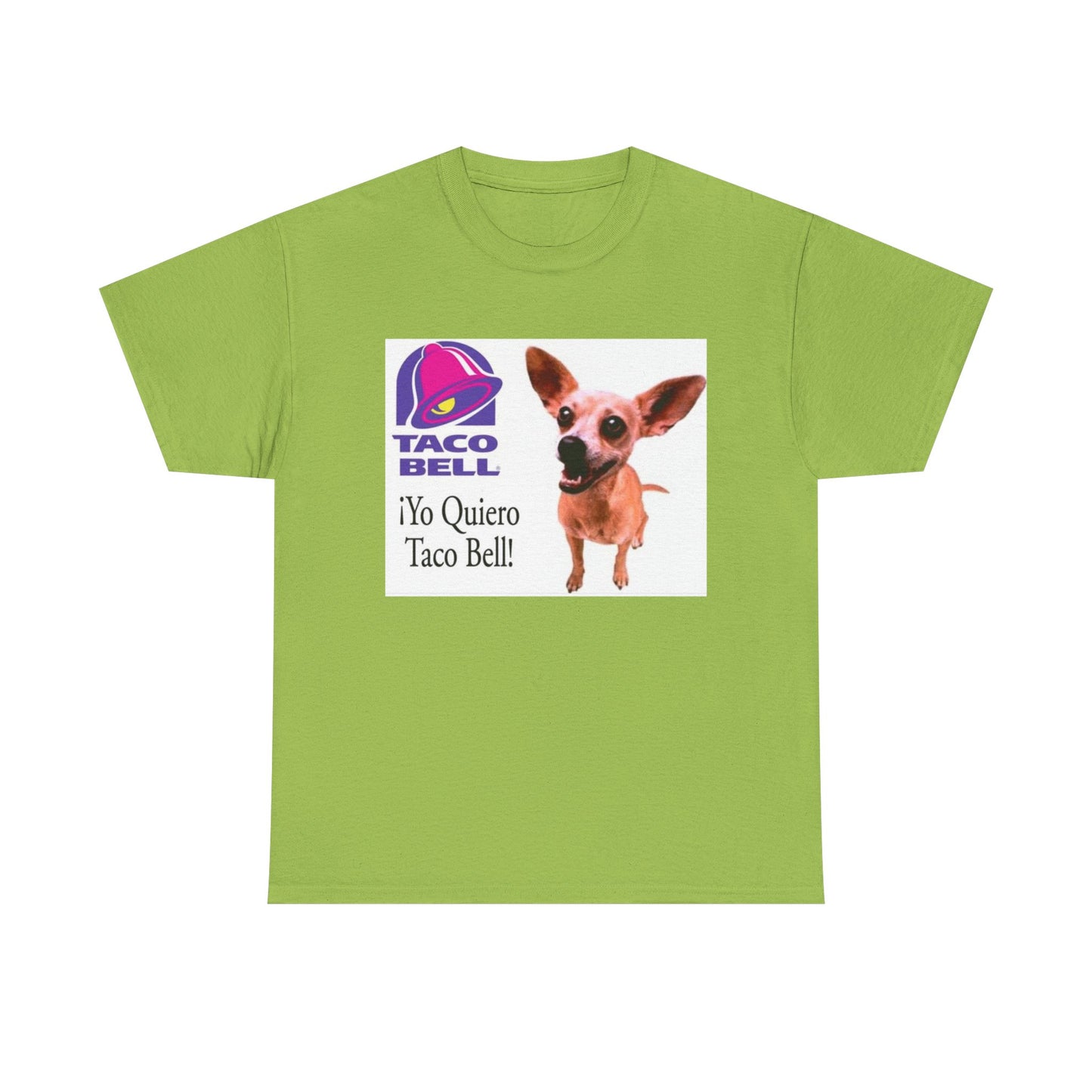 Taco Bell Shirt Funny Retro Logo Mexican Dog 90s Nostalgia Unisex Heavy Cotton