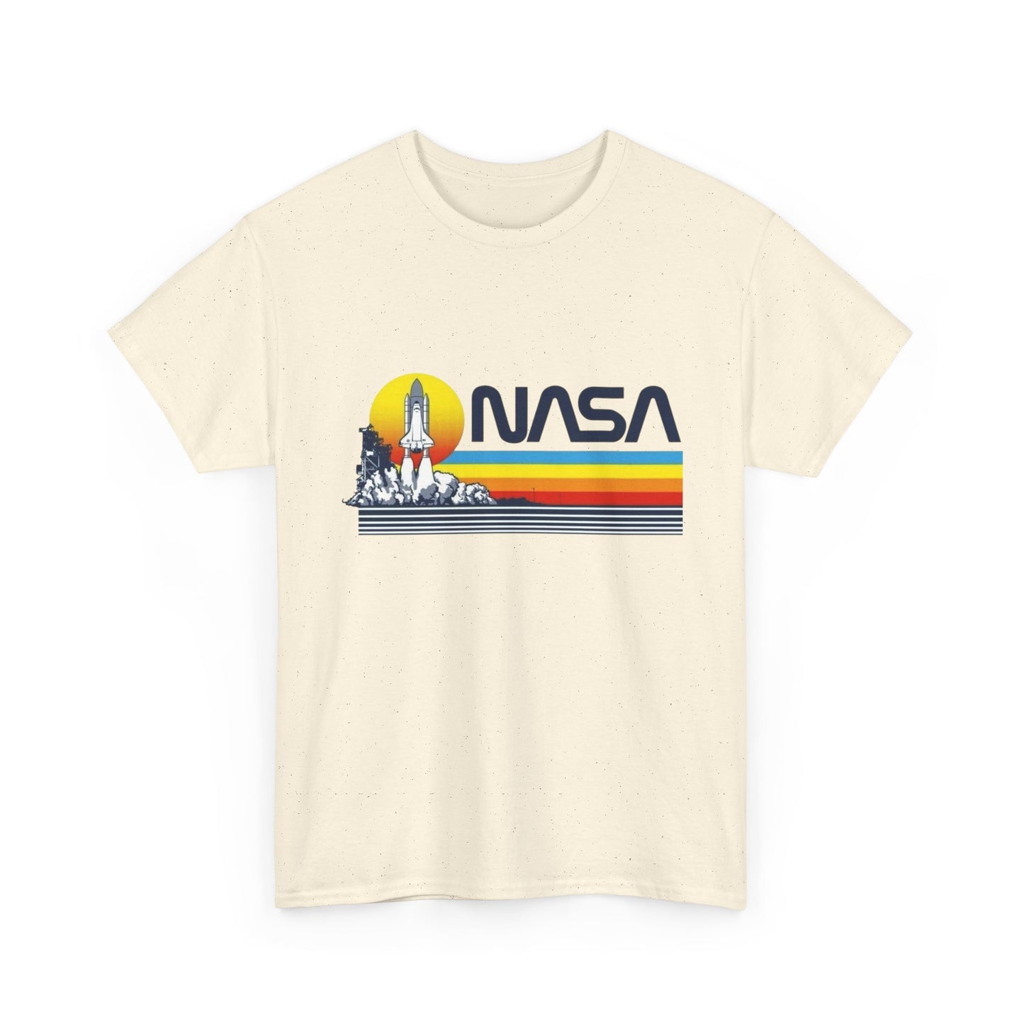 Space Station Graphic T Shirt Unisex Heavy Cotton Tee