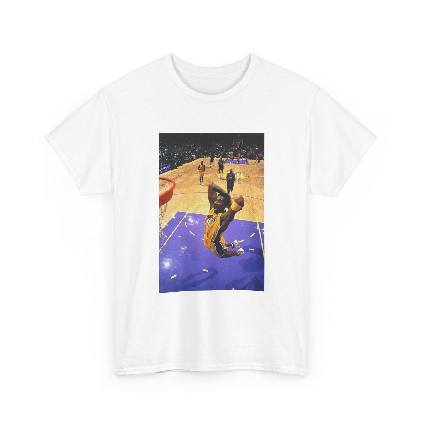 Kobe BasketBall Tshirt Vintage Lakers Retro Dunk Unisex Heavy Cotton LA