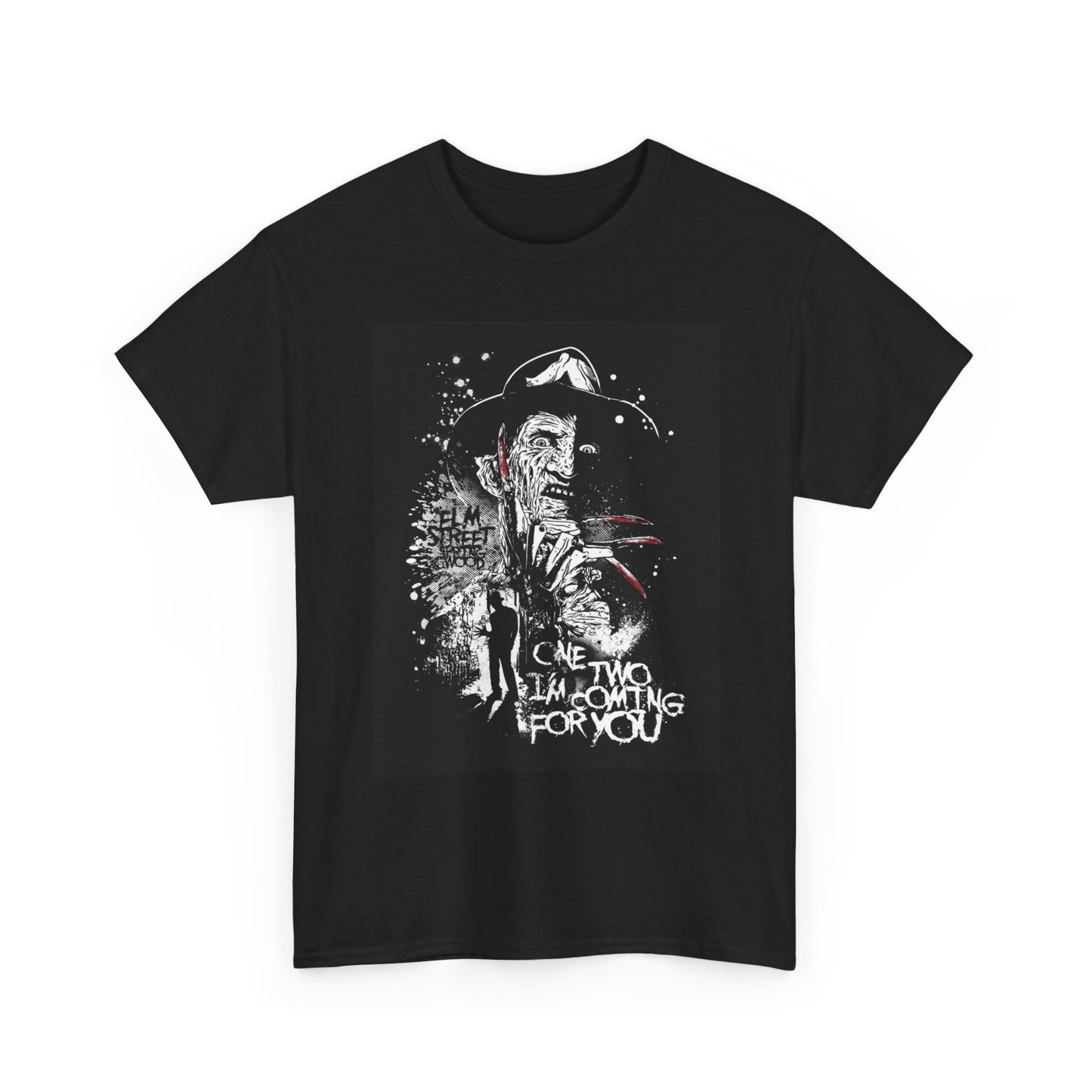 Nightmare On Elm Street Graphic T Shirt Vintage Movie Unisex Heavy Cotton Tee