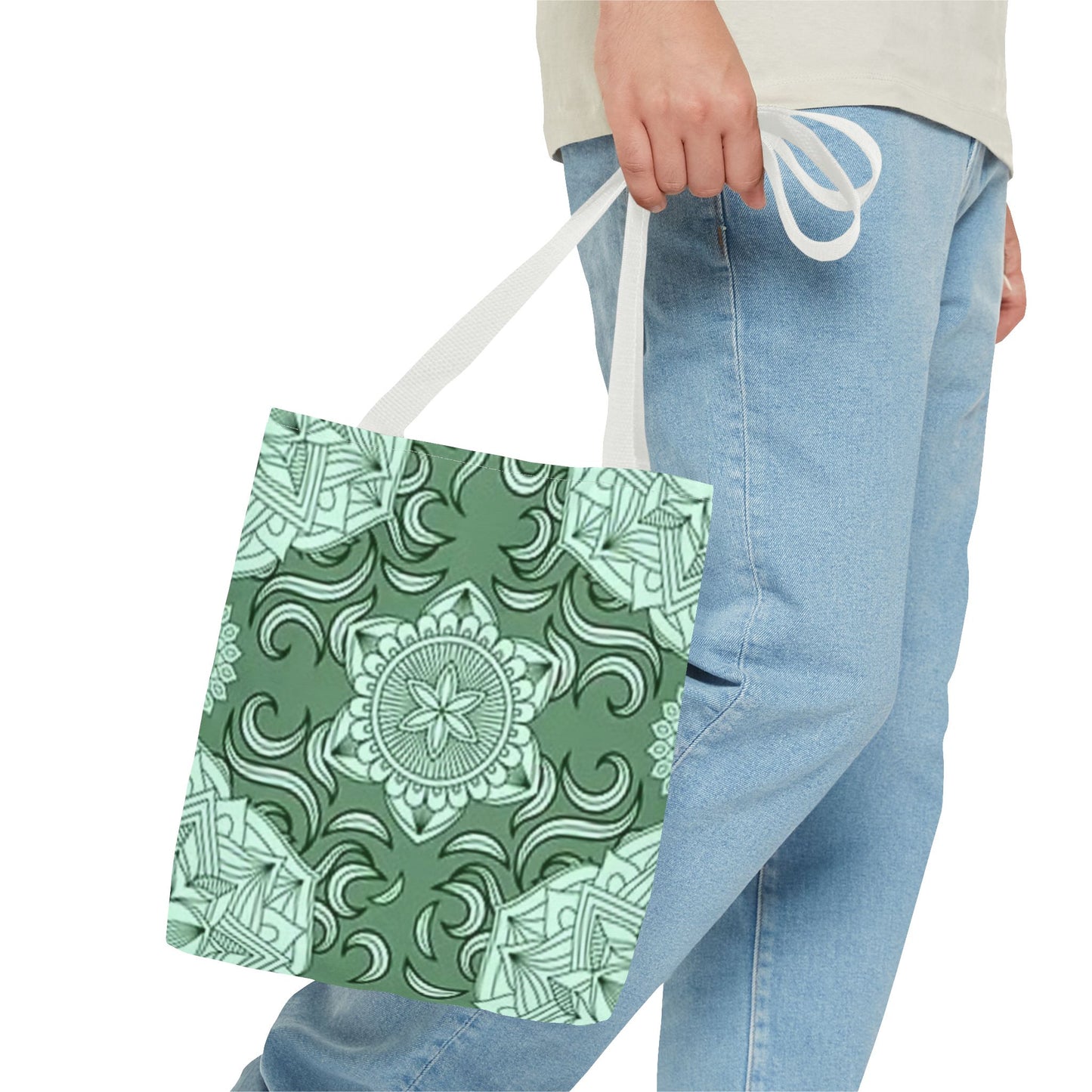 GREEN MODERN Brand NEW ARTISTIC Tote Bag (AOP)