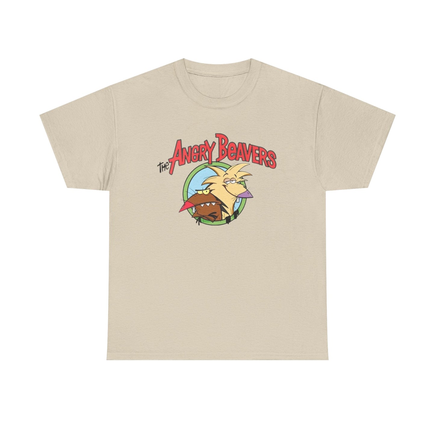 The Angry Beavers 90s Vintage Graphic T-Shirt Unisex Heavy Cotton Tee Gift NEW