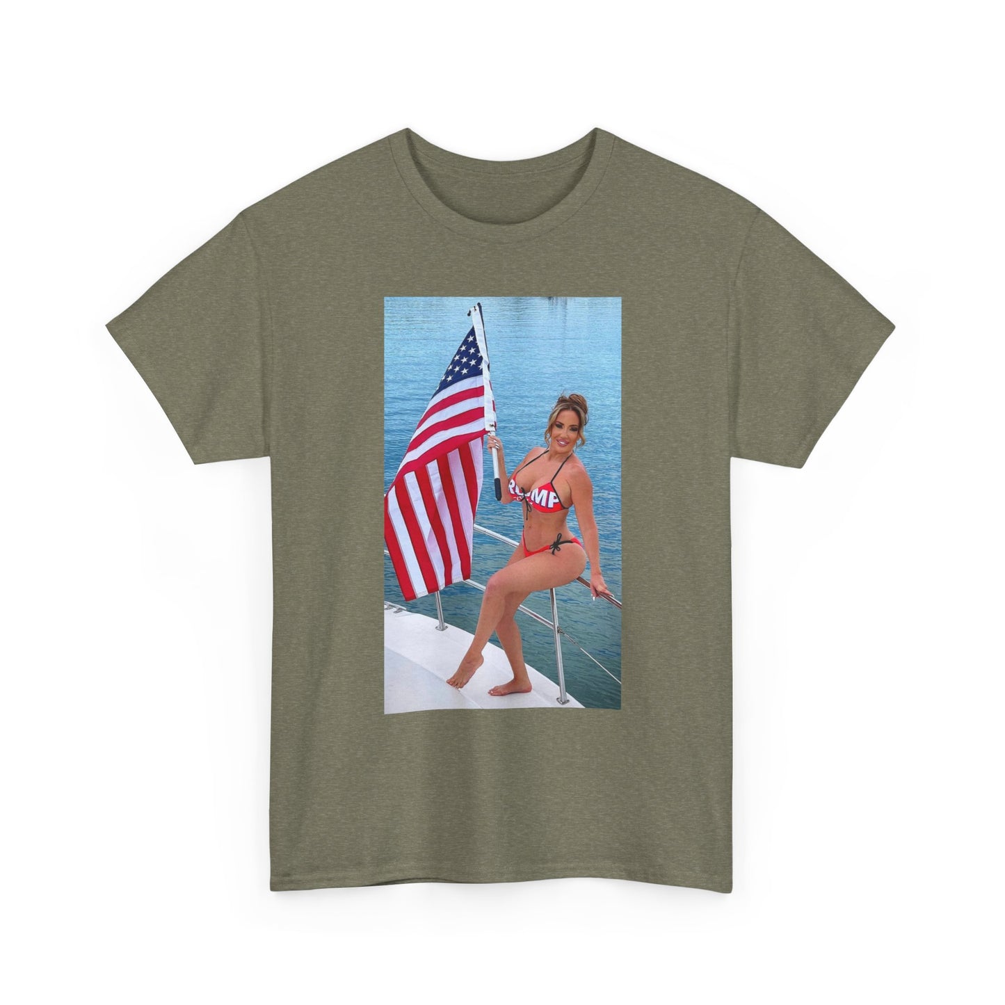 Richelle Ryan Trump Shirt American Flag Bikini Onlyfans Unisex Heavy Cotton Tee