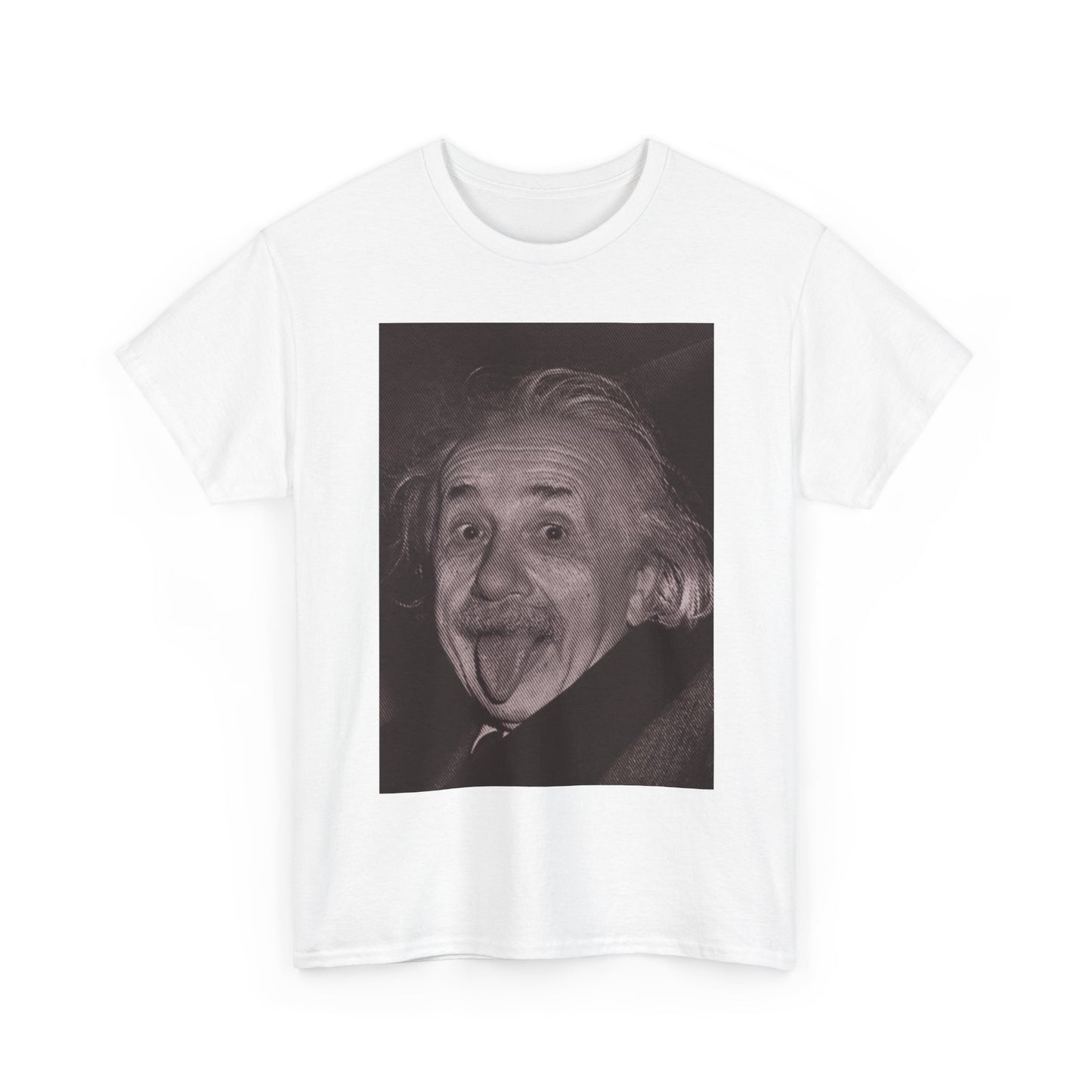 Albert Einstein Funny Shirt Retro Graphic Unisex Heavy Cotton Tee