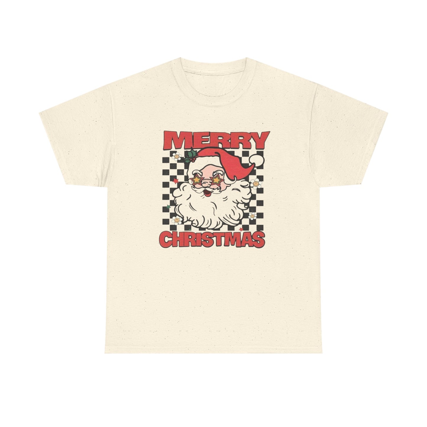 Merry Christmas Santa Graphic T Shirt Unisex Heavy Cotton Tee