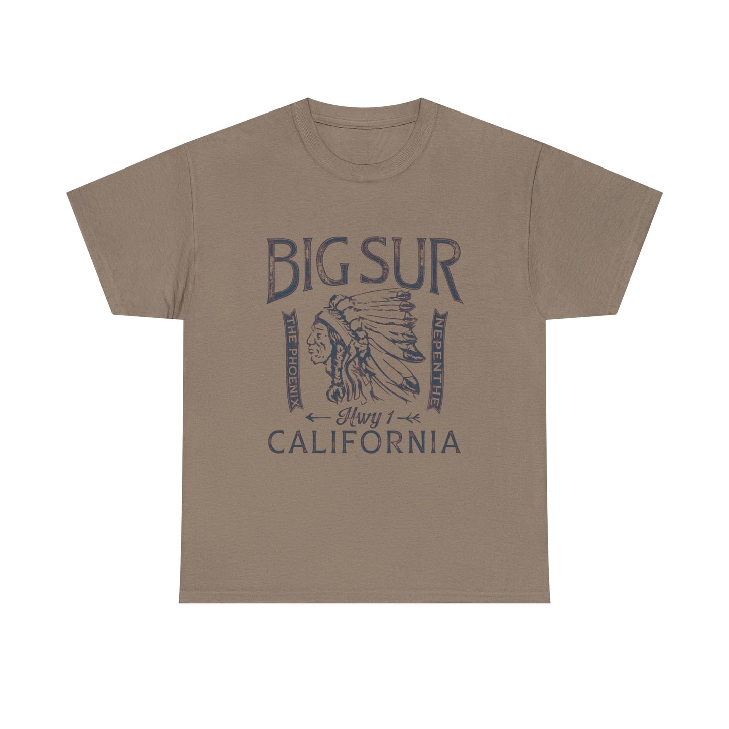 Big Sur California Graphic T Shirt Unisex Heavy Cotton Tee
