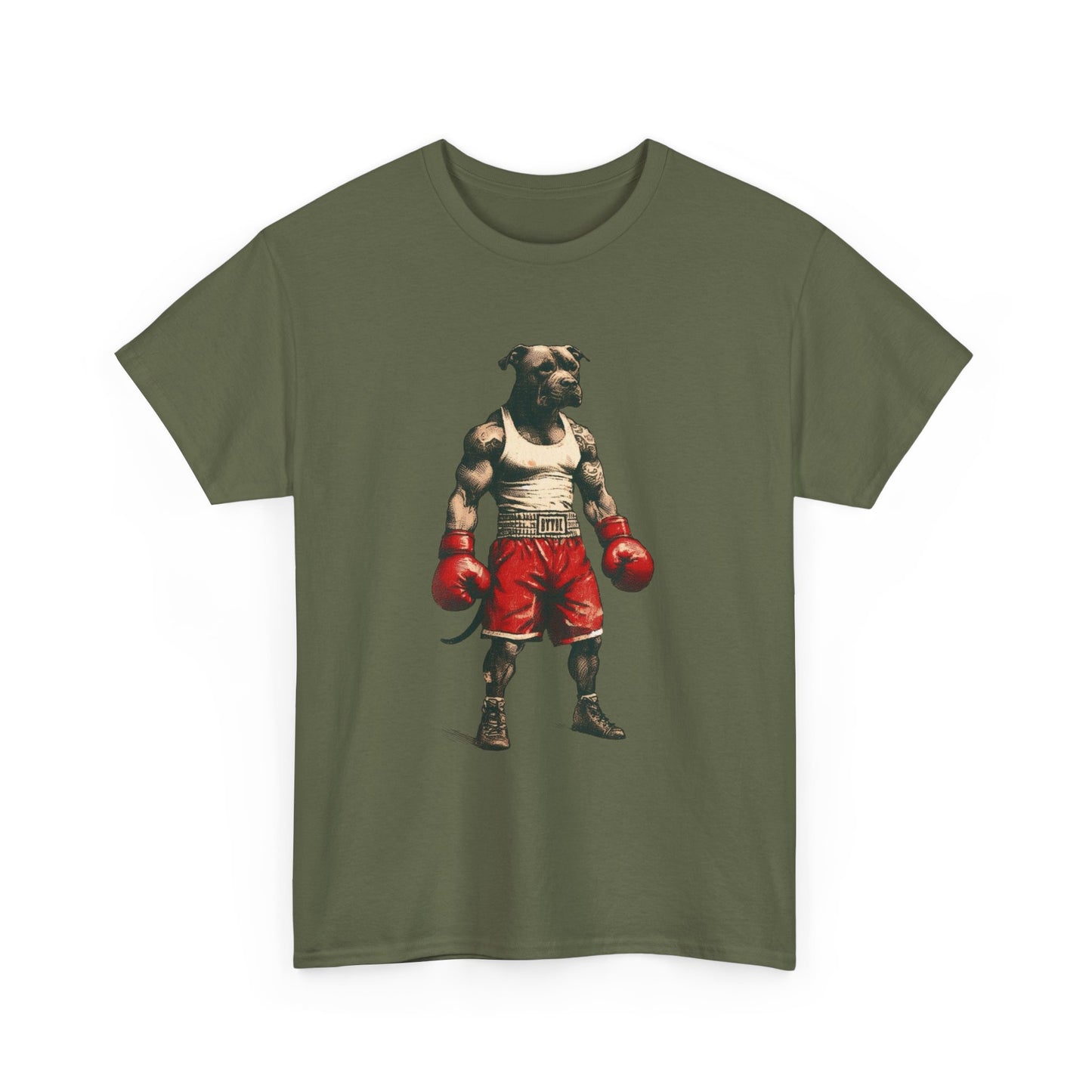 Boxing Pitbull Funny Cute Graphic T Shirt NEW ADULT