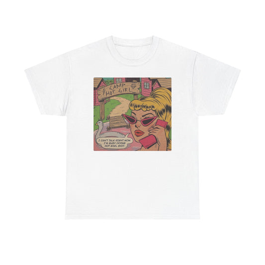 Hot Girl Camp Funny T Shirt Unisex Heavy Cotton Tee