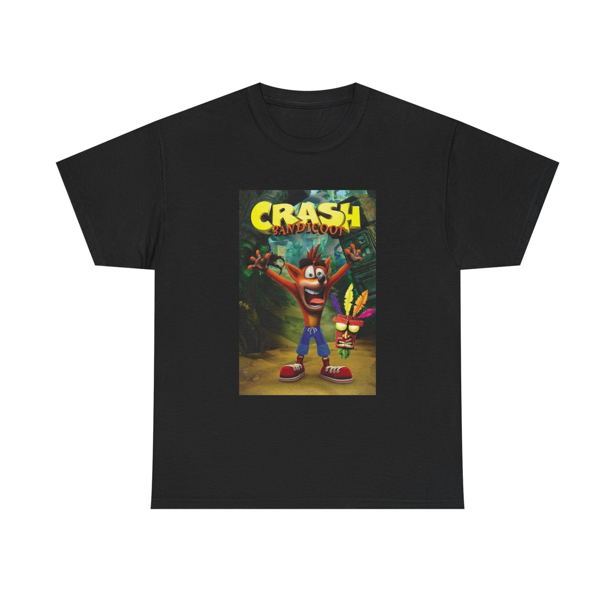Crash Bandicoot Tshirt Retro Playstation Poster Gaming 90s Unisex Heavy Cotton