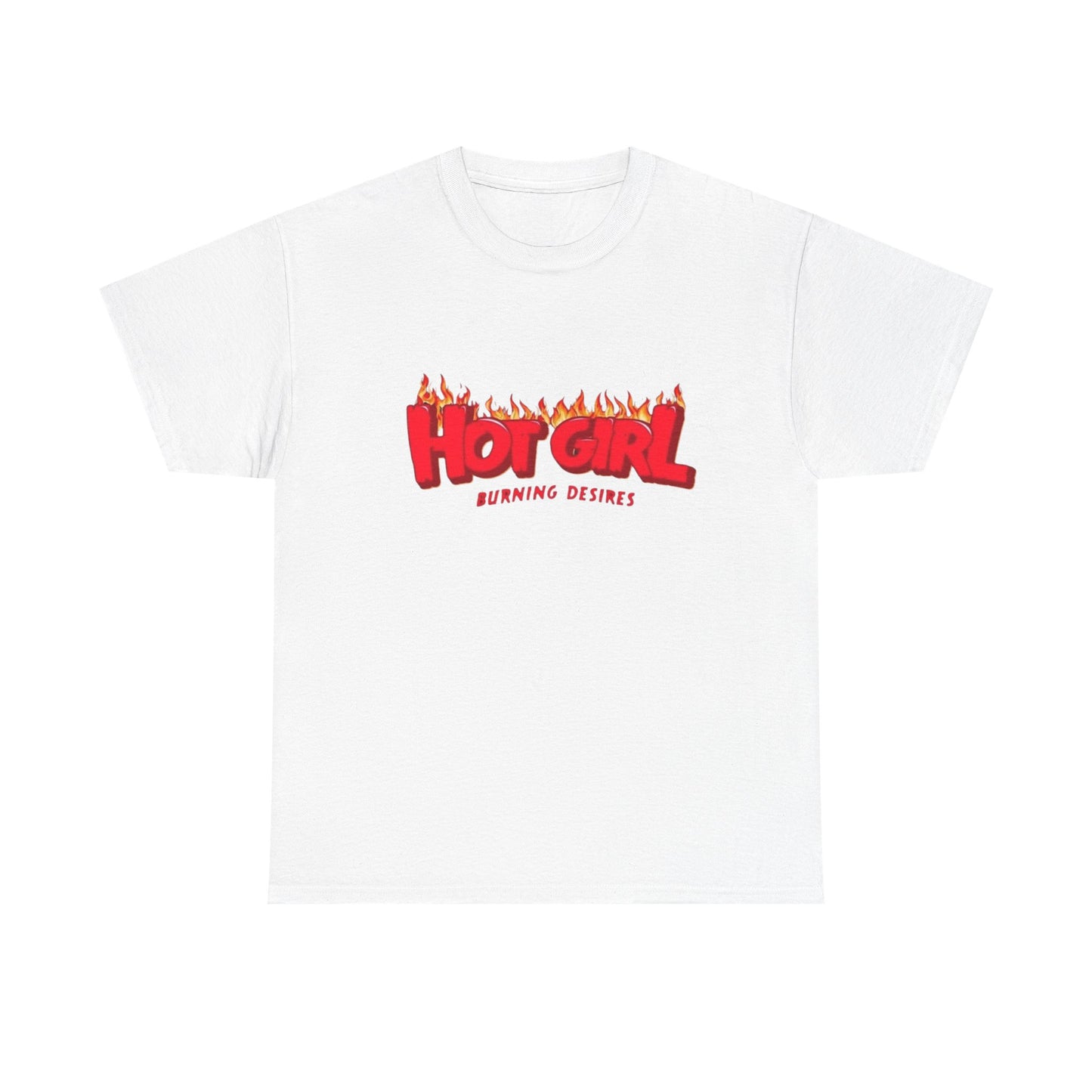 Hot Girl Logo Retro Skateboarding Graphic T-Shirt Unisex Heavy Cotton Tee