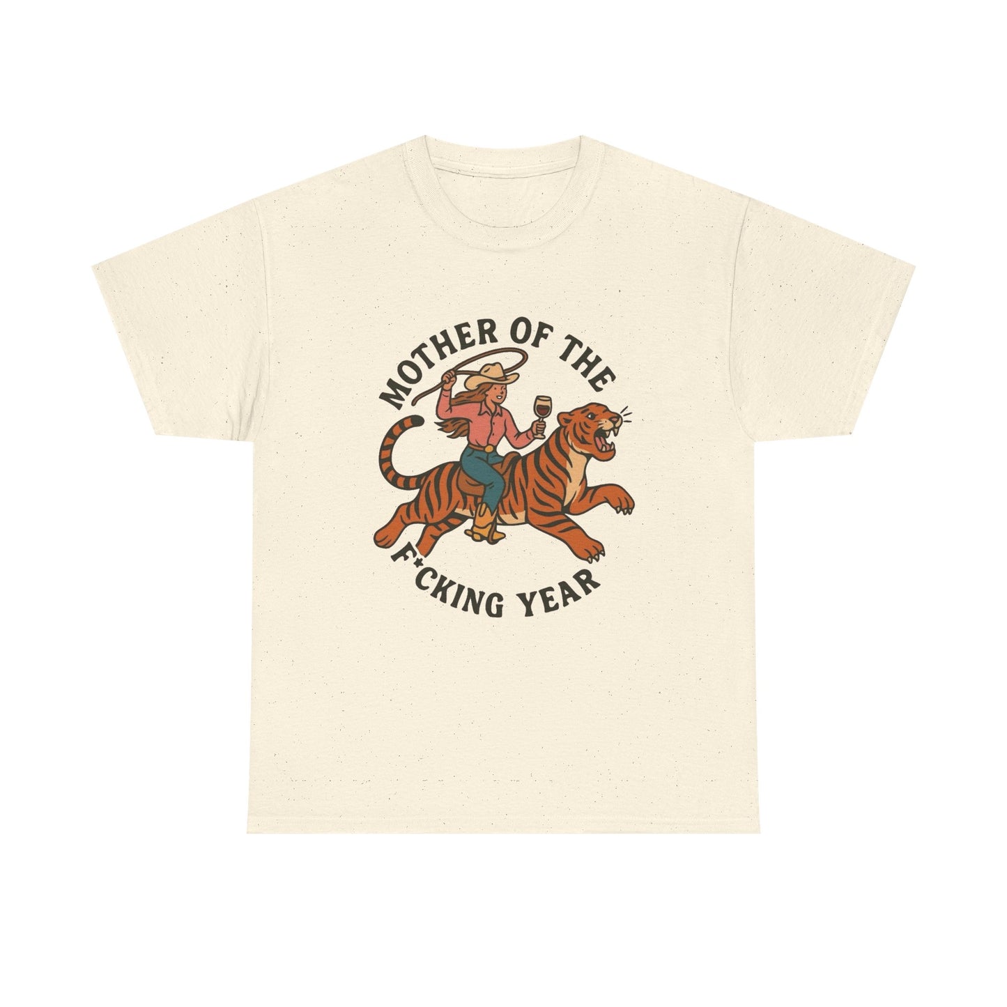 Mother Of The Year Graphic T Shirt NEW Vintage Unisex Heavy Cotton Tee