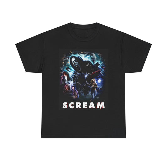 Scream Poster T Shirt BRAND NEW Apparel Unisex Heavy Cotton Tee