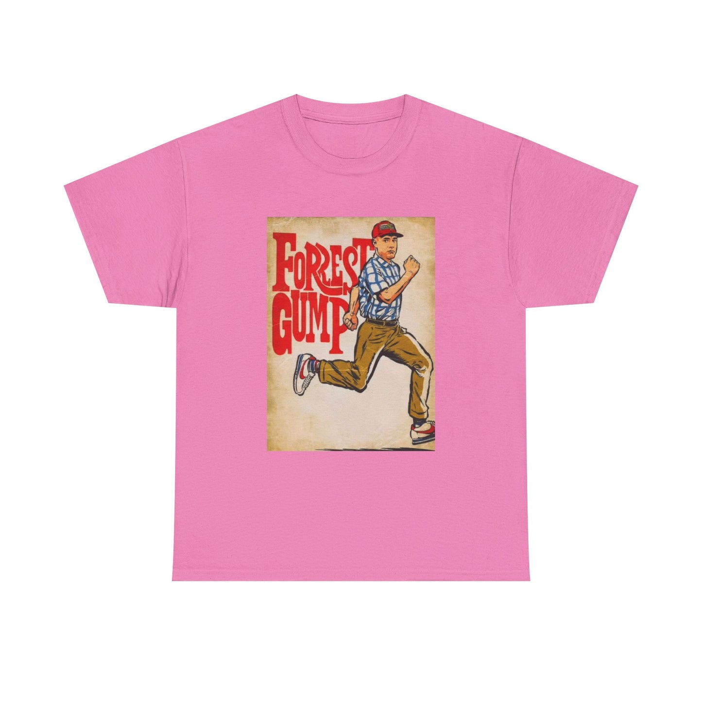 Forrest Gump Tshirt Vintage Retro Movie Poster Unisex Heavy Cotton Tee