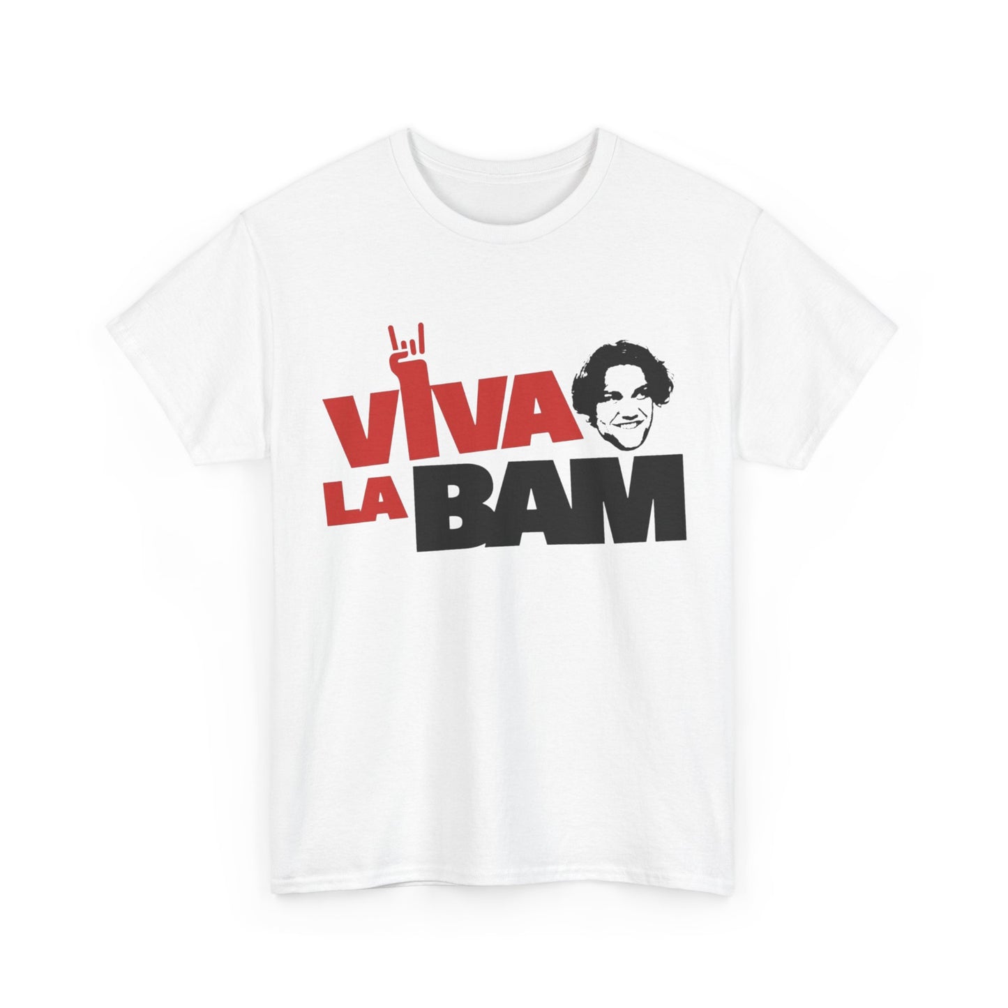 Viva La Bam Tshirt Bam Margera Skateboarding Unisex Heavy Cotton Tee