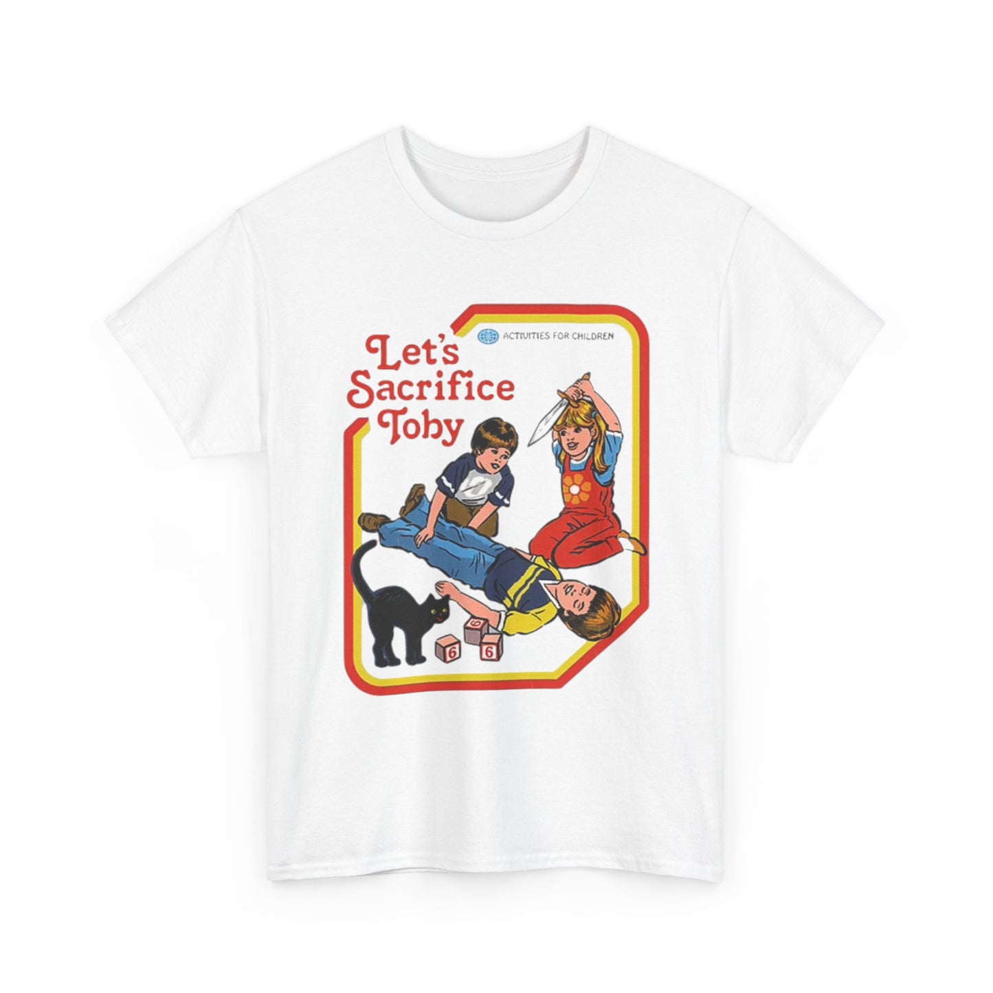 Lets Sacrifice Toby Graphic T Shirt Funny Retro Poster Unisex Heavy Cotton Tee