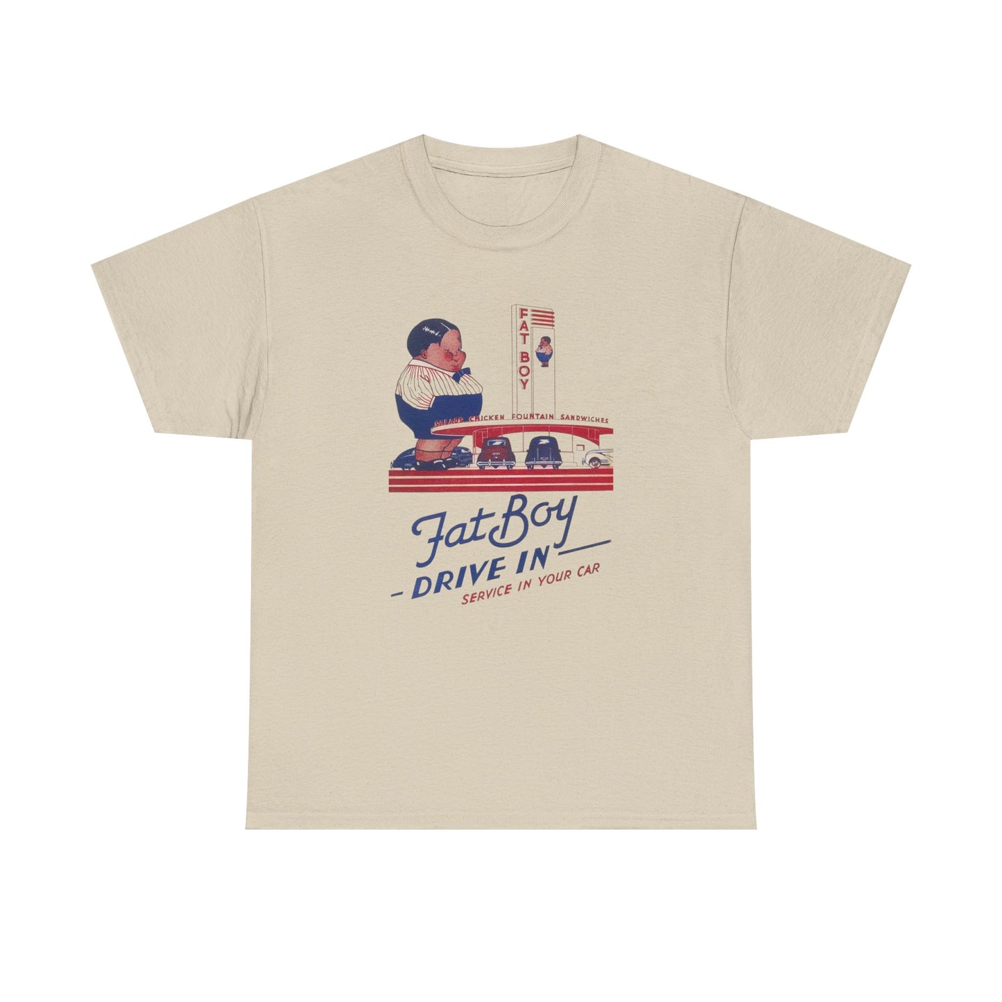 Fatboy Burger Vintage Graphic T Shirt NEW ADULT